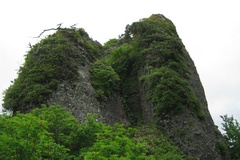 八海山／摩利支岳への登りは梯子