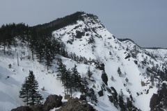 黒斑山スノーシューハイキング／「トーミの頭」から黒斑山山頂