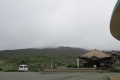 阿蘇山中岳／阿蘇山ロープウェー駅より火口方面